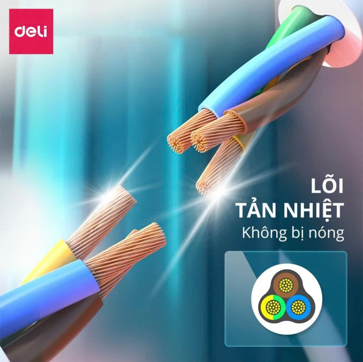 &Ocirc; cắm điện 4 c&ocirc;ng tắc 1 nguồn d&acirc;y d&agrave;i 5m - M&agrave;u trắng