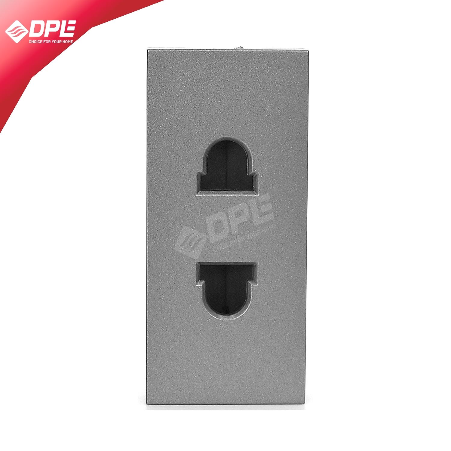 HẠT Ổ CẮM ĐƠN 2 CHẤU GRAY A1