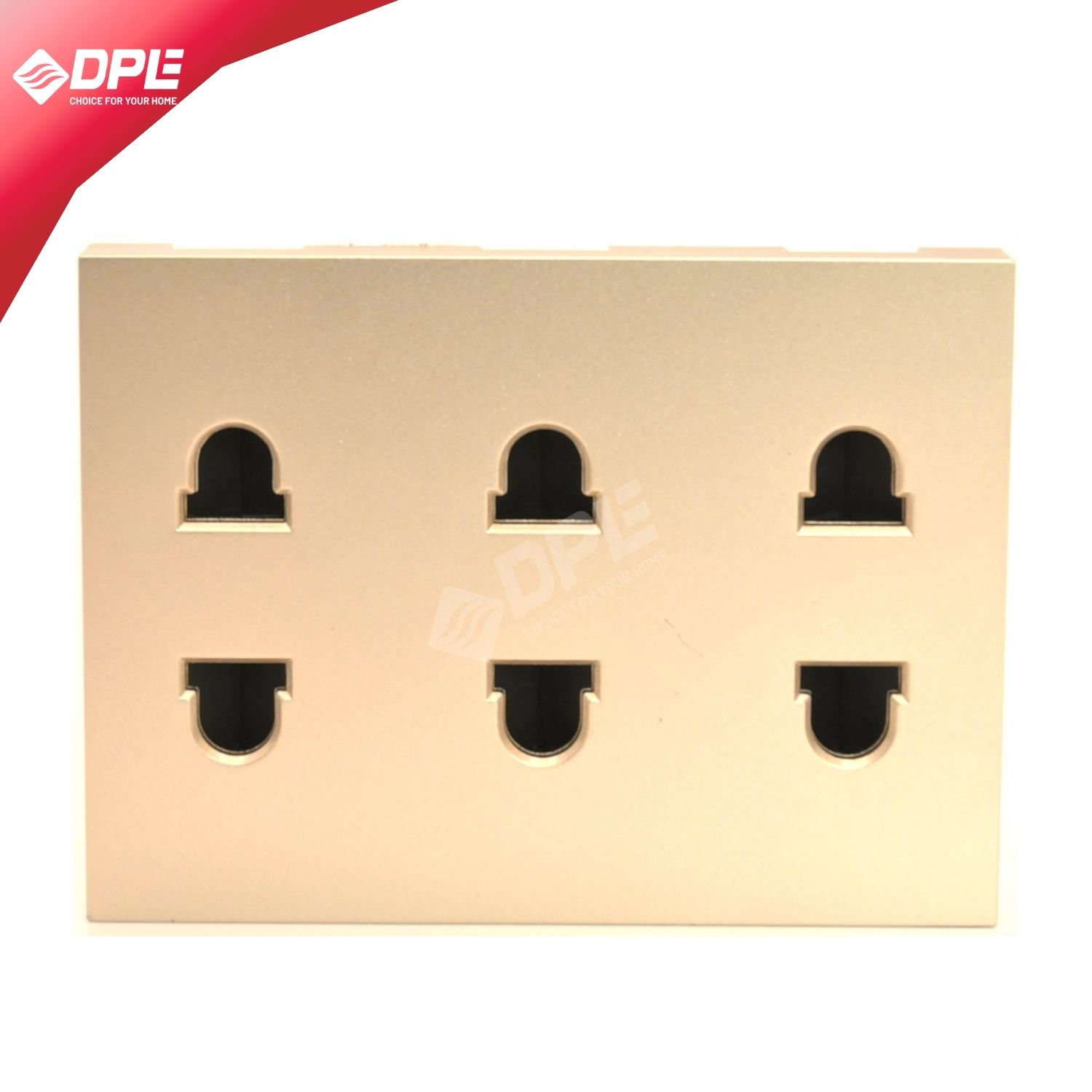 HẠT Ổ CẮM BA 2 CHẤU GOLD A1